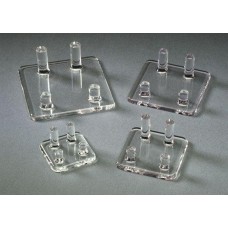 Acrylic Four Peg Display Stand for minerals, slices, fossils, rocks, shells   322327284021